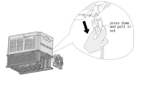  demount the vfd cooling fan